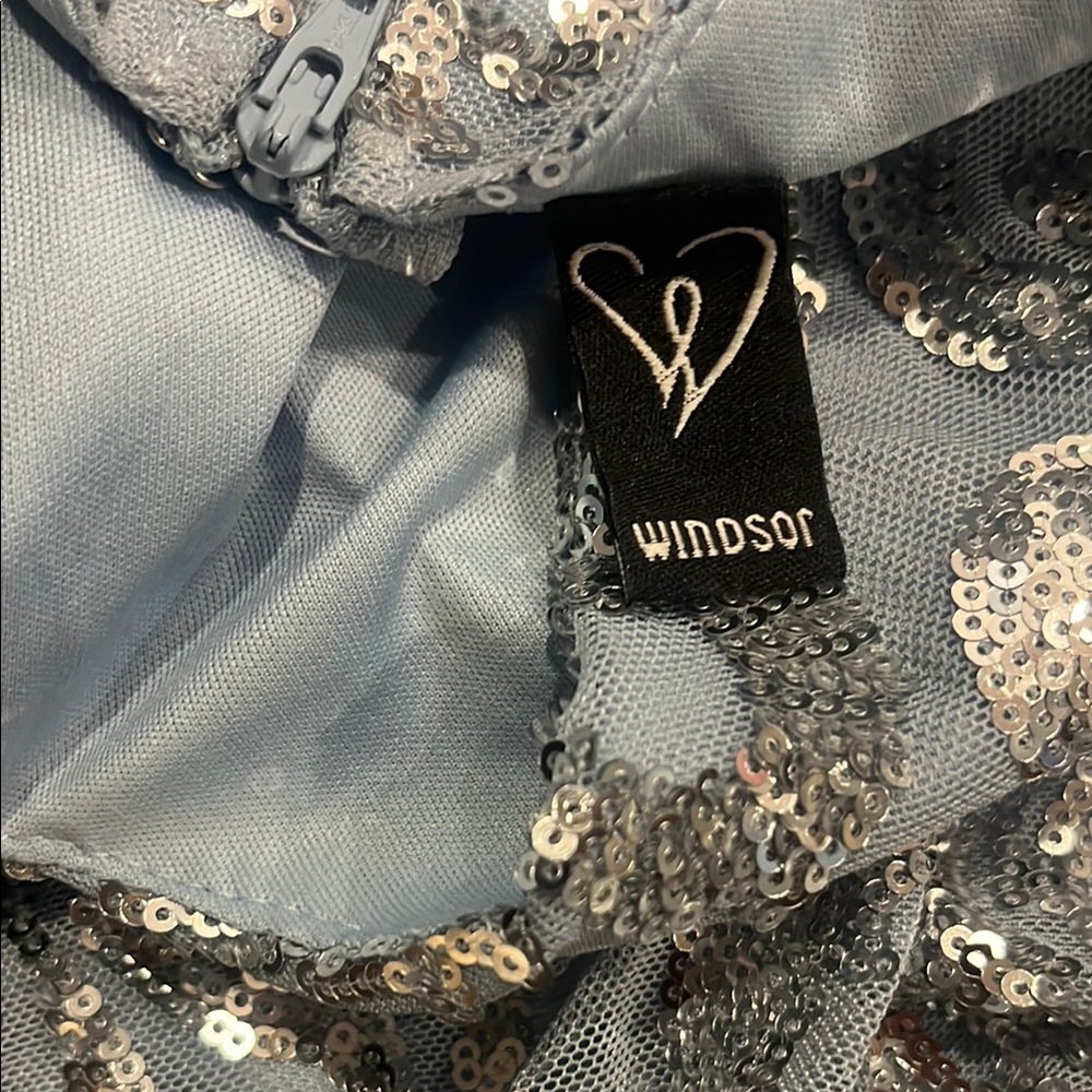 Windsor Light Blue Sequin Dress - Picture 2 of 12